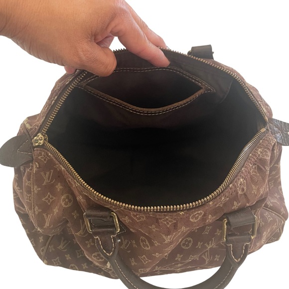 Authentic Louis Vuitton Denim Mini Lin Monogram Speedy 30 - Picture 3 of 8